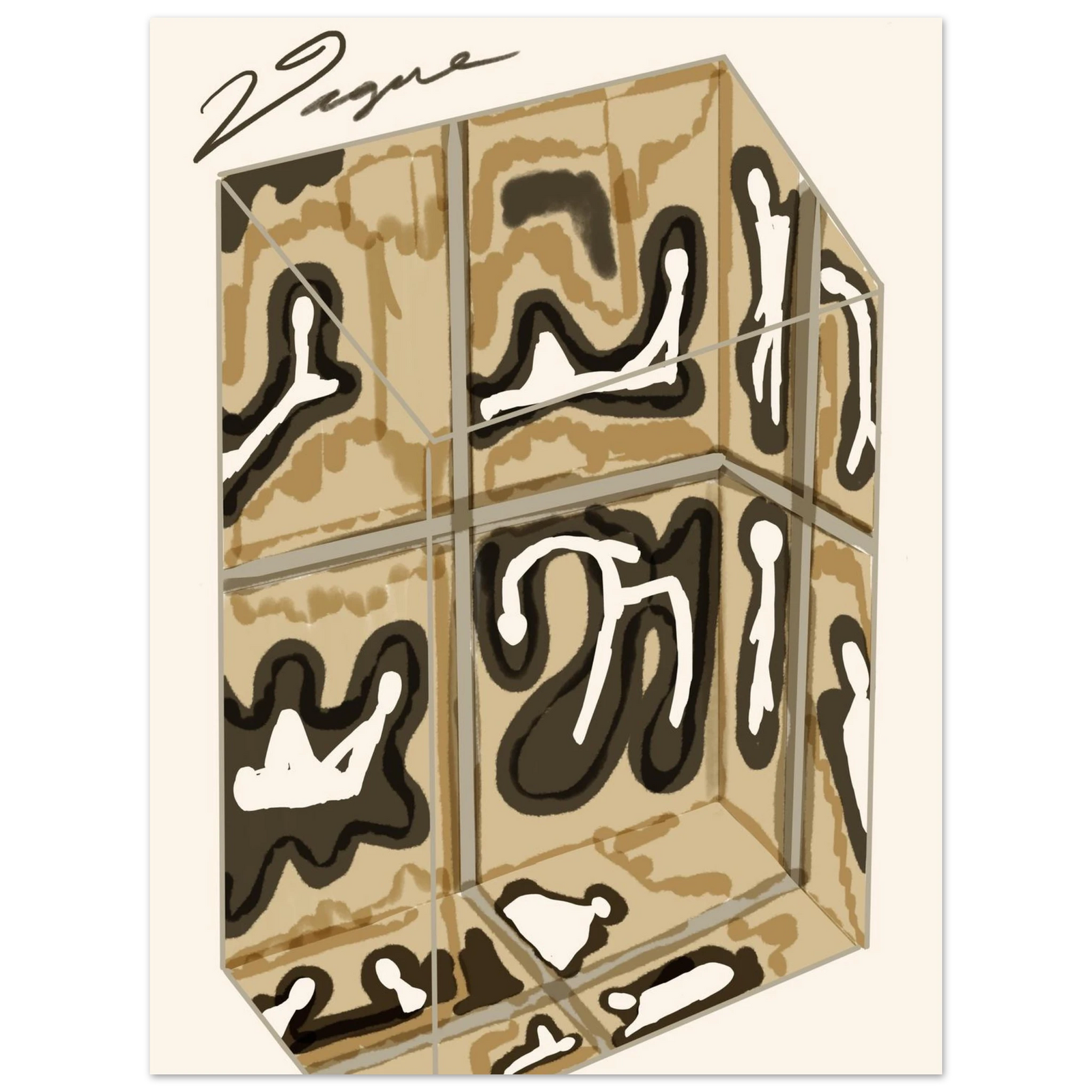 Box artwork with beige and black graphic design, no visible frame, light border