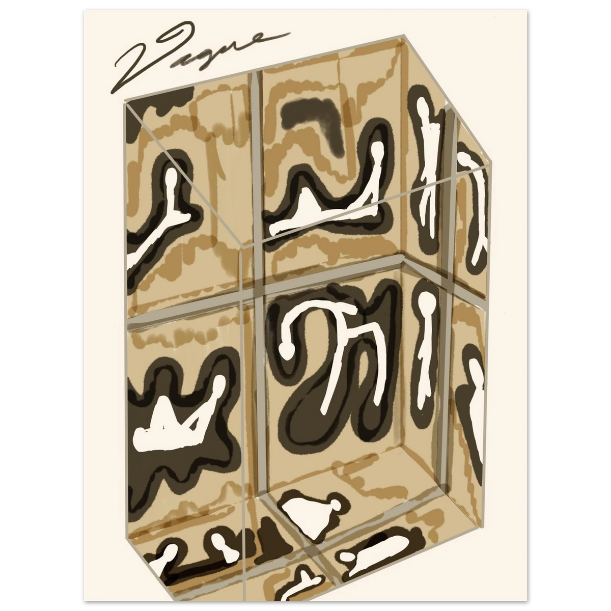 Box artwork with beige and black graphic design, no visible frame, light border